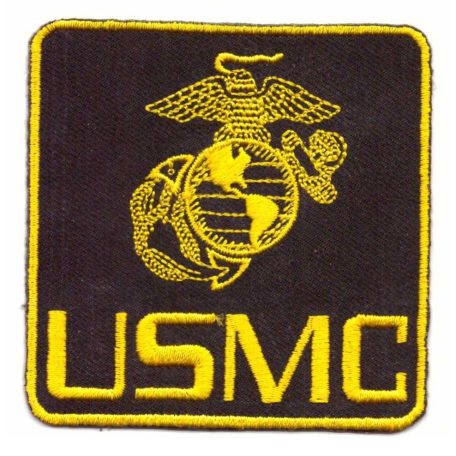  US Marine Corps Eagle Globe Anchor Black PATCH