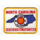 North Carolina Certified Firefighter PATCH