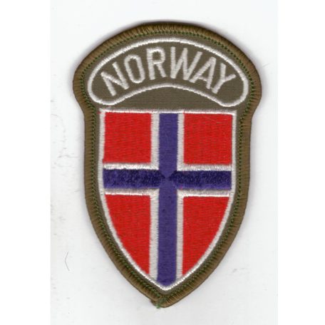 Norway Shield form/ Norge Skjoldformet Patch/Lapp