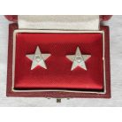Hungary, Warsaw Pact: Officers' Promotion award set - 2 Stars in award case