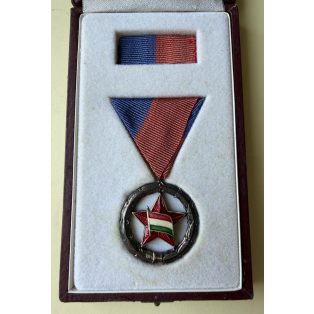   Hungarian Merit Medal For Sport achievements, Silver Class, cased set