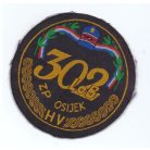 Croatian Army- 302. Logistic base of HV in Osijek PATCH - Yugoslavian War 1990s