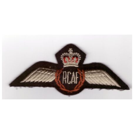 RCAF Royal Canadian Air Force Padded Pilots Wings 