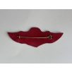   Indonesia Penerjun Polri Parachute Wings on Red background Felt Badge