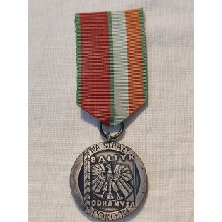 Polish Medal for USSR Peace Guard Badge silver