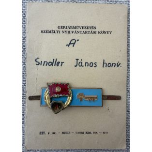   Hungarian 1975M Driver Qualification Badge 1st class with documents