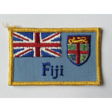 Official Fijian Embroidered Flag Union Jack and Fijian Coat of Arms