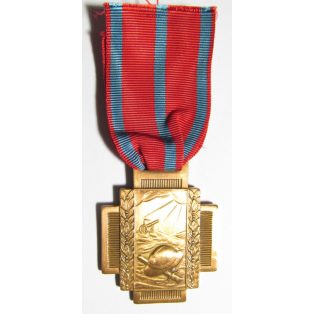 BELGIUM WW1 FIRE CROSS CROIX DE FEU MEDAL 1914-1918