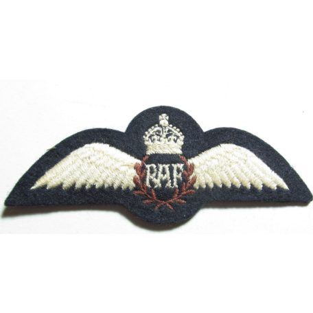 British WW2 Royal Air Force RAF Pilot Wings Badge padded mod 4.