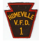 Homeville Volunteer Fire Dept. VFD. Patch 