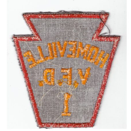 Homeville Volunteer Fire Dept. VFD. Patch 