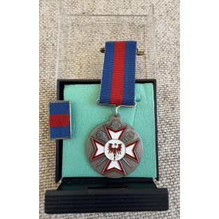   German cased Voluntary Firefighter Medal in Silver for 30 years - Brandenburg