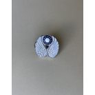 small Republic of China ROC Taiwan Flying Tigers Air Force Aluminum Cap or Collar Badge