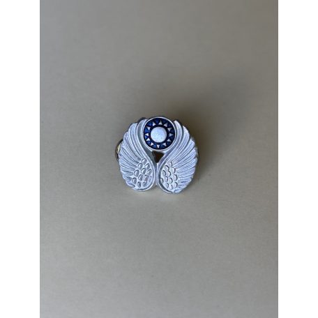 small Republic of China ROC Taiwan Flying Tigers Air Force Aluminum Cap or Collar Badge
