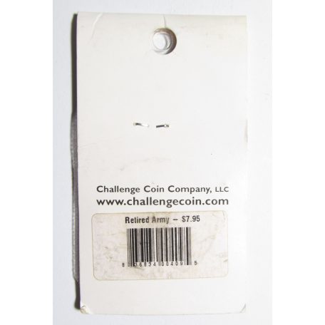 US Army Retired Coin 1775. A career of service to the Nation