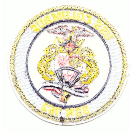 USS Columbus  SSN 762 Submarine  (All seas are navigable ) PATCH