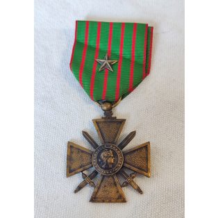   WW1 France French War Cross Croix de Guerre 1914-18. with one Star