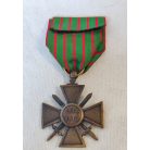 WW1 France French War Cross Croix de Guerre 1914-18. with one Star