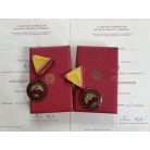 Hungarian 10 Years Service Medal pair awarded to Man and Wife