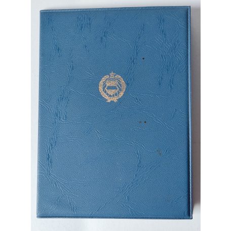 Hungarian Long Service Medal  for 10 Years of National Labor Guard Service (Munkaőrség) with Certificate