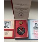Hungarian WW2 Partisan Medal set with award certificate and photo IDs