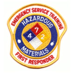   Emergency Service Training Hazardous Materials First Responder PATCH