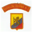 Columbian 3rd Infantry Battalion patch with tab (MFO)