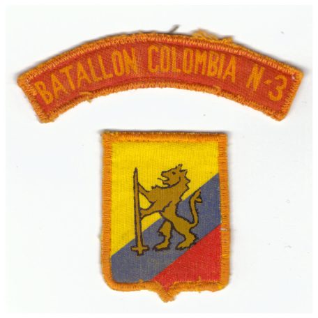 Columbian 3rd Infantry Battalion patch with tab (MFO)