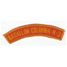 Columbian 3rd Infantry Battalion patch with tab (MFO)