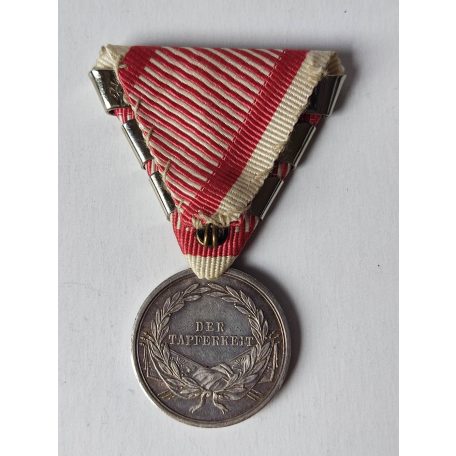 Austrian Hungarian 4th award!!! FJ  2. Class Silver Bravery Medal with 3 bars