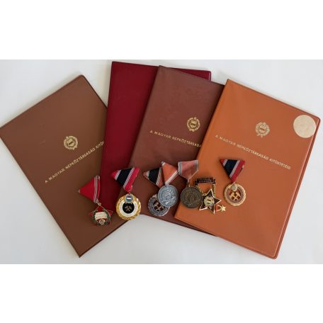 Hungarian Personal Group with Diamond class Miners Merit Medal/ decorations & award docs