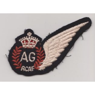   RCAF Royal Canadian Air Force WW2 Air Gunner's (AG) Pilot Wings