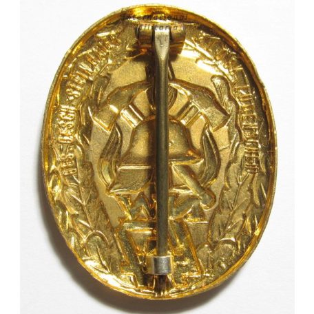 German NW Firefighter Performance Badge Gold Type II.