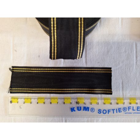 Replacement ribbon 6" (~15cm) Kuwait Military Merit medal 1st class /Gold/ - London Kenning&Spencer made