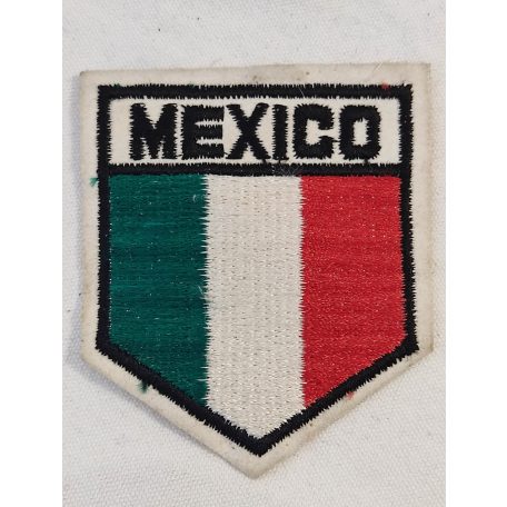 Mexico Mexican Flag Embroidered Vintage Pennant Patch