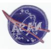 Small Nasa Meatball Patch Blue Frame