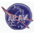 Small Nasa Meatball Patch Blue Frame