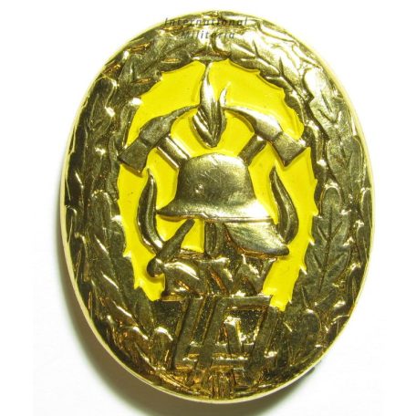 German NW Firefighter Performance Badge Yellow Type II.