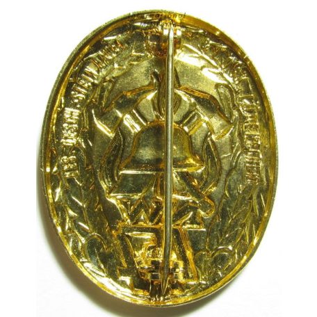 German NW Firefighter Performance Badge Yellow Type II.