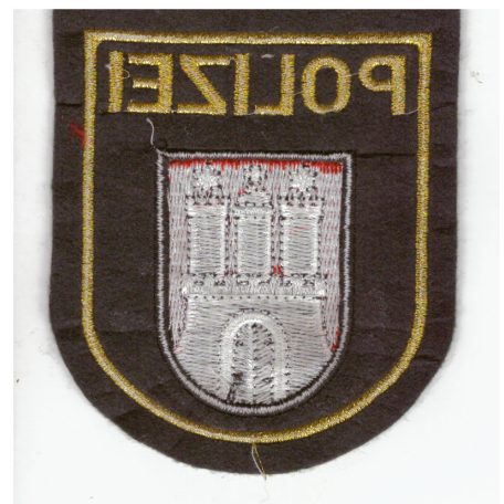  Hamburg City Germany Polizei/Police Shoulder Patch Green
