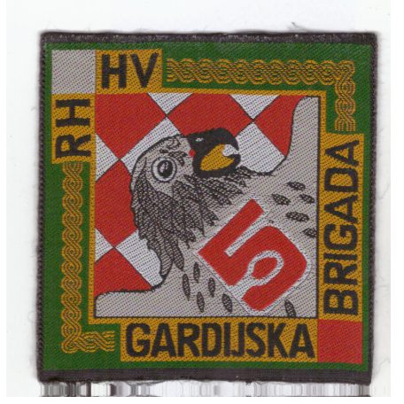 Croatian Army - RH HV 5th Guards Brigade PATCH  - Yugoslavian War 1990s