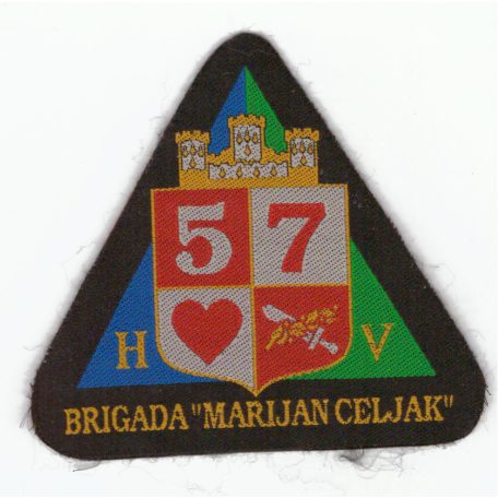 Croatian Army "Marijan Celjak"  57. Brigade Patch - Yugoslavian War 1990s