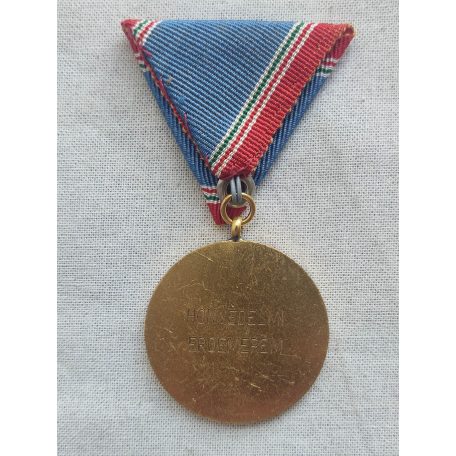 Hungarian Military National Defence Service Medal 20 years with engraved cc 1965