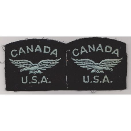 Canada/USA RCAF Shoulders Flashes PATCHES