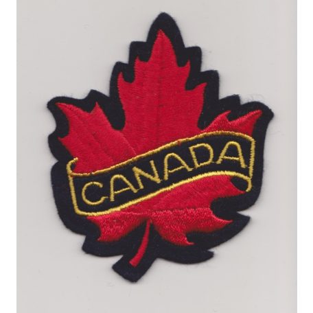 Large Canada Maple Leaf Rocker Trip PATCH