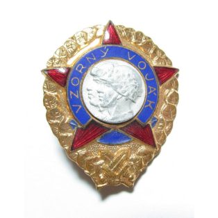 Czechoslovakia Excellent Solider Badge (Enameled)