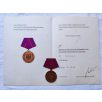   East German Civil Defence Zivilverteidigung der DDR Medal with award certificate