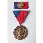 Hungarian Workers' Guard for Loyal Service to the Homeland and the People Medal with Ribbon Bar