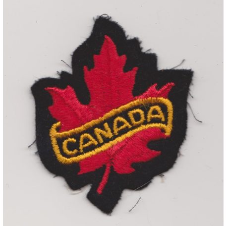 Small Canada Maple Leaf Rocker Trip PATCH