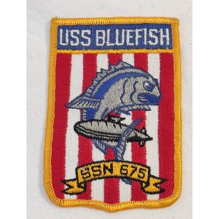 US Ship Bluefish SSN-675 Patch
